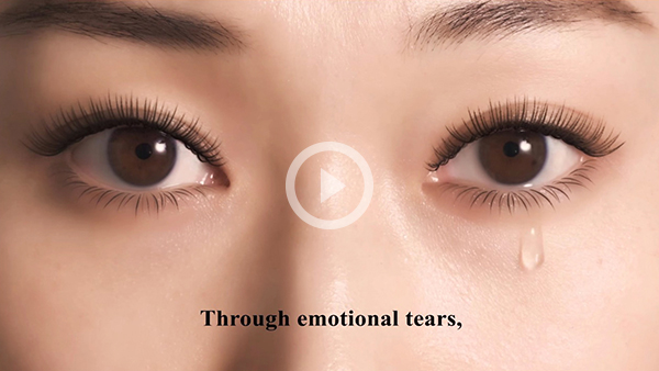 Though emotional tears,